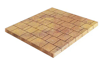 Плитка тротуарная SteinRus Bergamo А.6.Псм.4 гладкая, ColorMix Бромо, толщина 40 мм