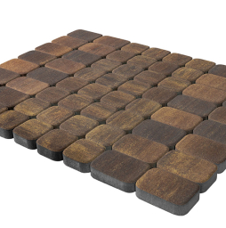 Плитка тротуарная BRAER Классико Дуо Color Mix Мальва, 115/172*115*40 мм