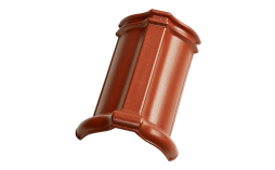 Керамическая черепица конек шпунтованный №2 TONDACH Samba 11 (Sensaton 11), Red engobe