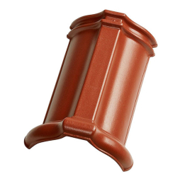 Керамическая черепица конек шпунтованный №2 TONDACH Samba 11 (Sensaton 11), Red engobe