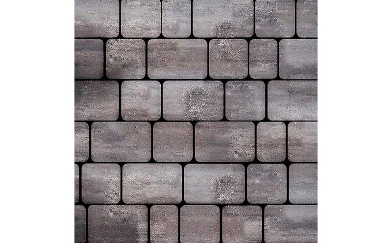 Плитка тротуарная SteinRus Инсбрук Альт А.1.Фсм.4, гладкая, ColorMix Умбра, толщина 40 мм