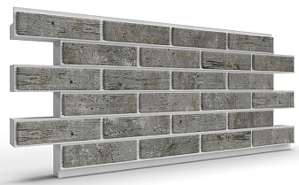 Термопанель на пенополистироле (ППС) с клинкерной плиткой BestPoint Exclusive Cement Dark 1145*470*40 мм