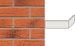 Клинкерная плитка угловая ручной формовки Feldhaus Klinker NF 9 W228 terracotta rustico carbo 240*71*115*9 мм
