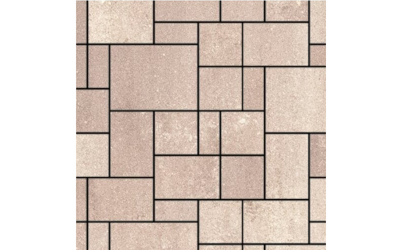Плитка тротуарная SteinRus Инсбрук Альпен Б.7.Псм.6, гладкая, ColorMix Оливин, толщина 60 мм