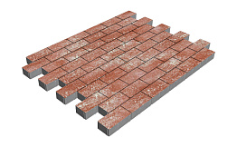 Плитка тротуарная SteinRus Прямоугольник Б.6.П.6, Native, Порто, 200*100*60 мм