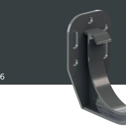Кронштейн желоба KROP PVC для системы D 75/63 мм, RAL 7016