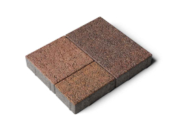 Плитка тротуарная Старый город А.1.Фсм.4 листопад гранит арабская ночь, комплект 3 шт, толщина 40 мм