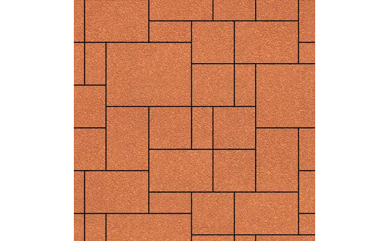 Плитка тротуарная SteinRus, Инсбрук Альпен Б.7.Псм.6, Native, оранжевый, толщина 60 мм