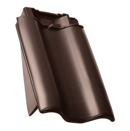 Керамическая черепица боковая левая TONDACH Samba 11 (Sensaton 11), Brown glazed