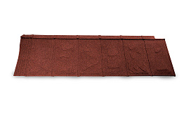 Композитная черепица рядовая Metrotile ISlate Red