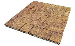 Плитка тротуарная SteinRus Инсбрук Тироль Б.4.Псм.6, Old-age, ColorMix Бромо, толщина 60 мм