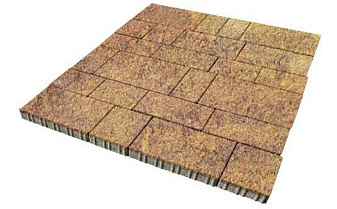 Плитка тротуарная SteinRus Инсбрук Тироль Б.4.Псм.6, Old-age, ColorMix Бромо, толщина 60 мм