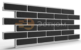 Термопанель на пенополиуретане (ППУ) с клинкерной плиткой BestPoint Classic Graphite 1166*616*65 мм