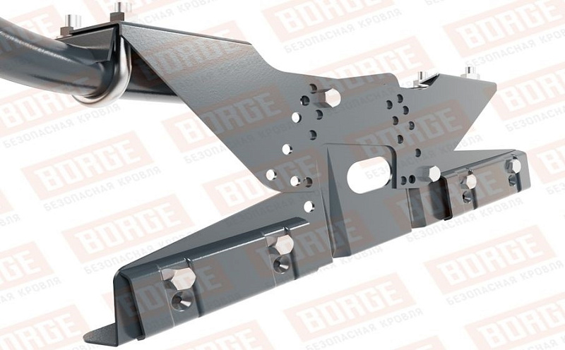 Кровельное ограждение Borge для фальцевой кровли оцинкованное RAL 7016, 300*120 см