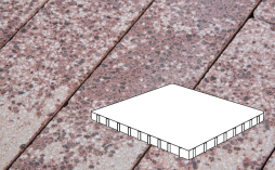 Плитка тротуарная Готика, Granite FINERRO, Плита Б.10.К.10, Сансет, 1000*1000*100 мм