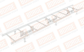 Лестница кровельная Borge для фальцевой кровли оцинкованная RAL 9003, 2,7 м