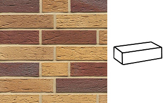 Кирпич клинкерный Muhr 19 Rubinbeige nuanciert гладкий, 290*60*71 мм