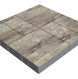 Плитка тротуарная SteinRus Грас Б.4.П.8, гладкая, Берилл, 400*200*80 мм