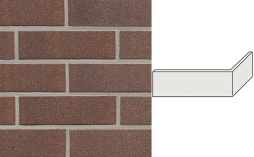 Клинкерная плитка угловая ручной формовки Feldhaus Klinker NF 9 W550 geo sabio 240*71*115*9 мм