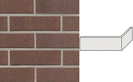 Клинкерная плитка угловая ручной формовки Feldhaus Klinker NF 9 W550 geo sabio 240*71*115*9 мм
