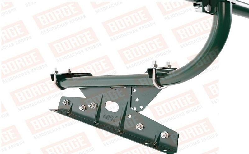 Кровельное ограждение Borge для фальцевой кровли оцинкованное RAL 6005, 300*60 см