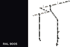 Водосточная система KROP STAL 150/100 RAL 9005