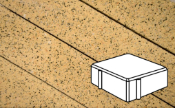 Плитка тротуарная Готика Granite FERRO, Квадрат В.1.К.8, Жельтау 100*100*80 мм