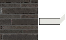 Клинкерная плитка угловая Stroeher Zeitlos, 359 kohleglanz, 240*115*35*14 мм