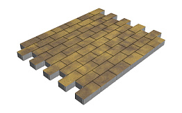 Плитка тротуарная SteinRus Прямоугольник Б.6.П.6, гладкая, Синай, 200*100*60 мм