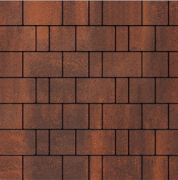 Плитка тротуарная SteinRus Бельпассо А.23(М).Псм.4, гладкая, ColorMix Брук, толщина 40 мм