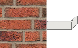 Клинкерная плитка угловая ручной формовки Feldhaus Klinker NF 14 W687 sintra terracotta linguro 240*71*115*14 мм