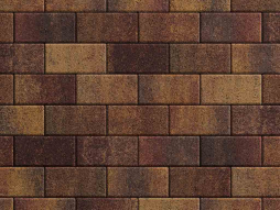 Плитка тротуарная Прямоугольник Б.2.П.6 листопад гранит осень, 200*100*60 мм