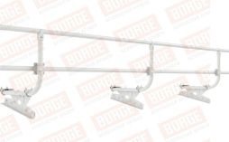 Кровельное ограждение Borge для фальцевой кровли оцинкованное RAL 9003, 300*60 см