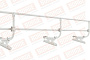 Кровельное ограждение Borge для фальцевой кровли оцинкованное RAL 9003, 300*60 см
