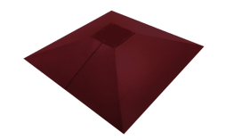 Колпак на столб Под фонарь Grand Line, 0,5 Satin, RAL 3005, 390*390 мм