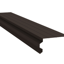 Планка торцевая фигурная 90*110 мм Grand Line Satin Matt RR 32, 3 м