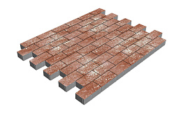 Плитка тротуарная SteinRus Прямоугольник Б.6.П.6, гладкая, Порто, 200*100*60 мм