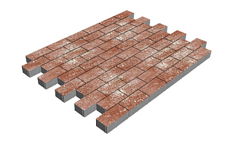 Плитка тротуарная SteinRus Прямоугольник Б.6.П.6, гладкая, Порто, 200*100*60 мм