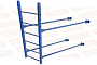Лестница фасадная Borge (нижняя секция) оцинкованная RAL 5005, 1,8 м