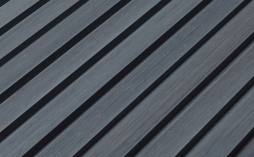 Реечная фасадная панель из ДПК CM Wall Ebony (Эбен), 4000*219*26 мм