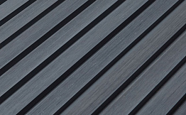 Реечная фасадная панель из ДПК CM Wall Ebony (Эбен), 4000*219*26 мм