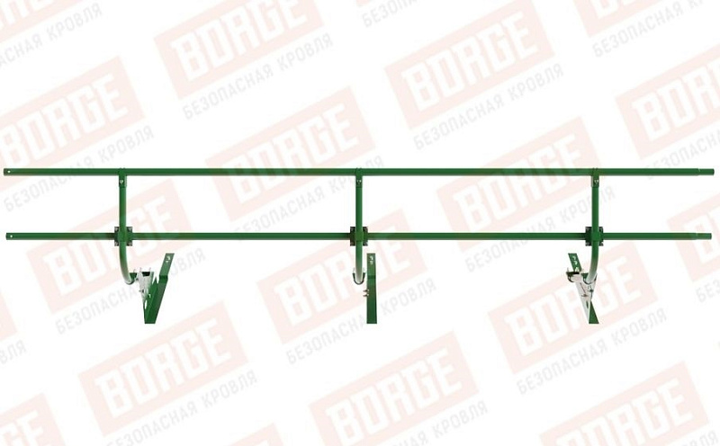 Кровельное ограждение Borge для кровли из композитной черепицы оцинкованное RAL 6002, 300*60 см