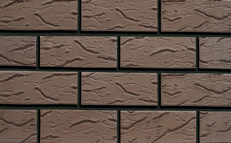 Кирпич облицовочный Кротовский КЗ Классика Шоколад рустик 250*120*88 мм