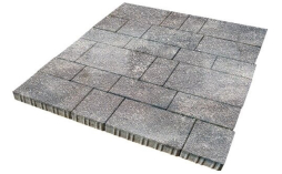 Плитка тротуарная SteinRus Инсбрук Тироль Б.4.Псм.6 Native, ColorMix Умбра, толщина 60 мм