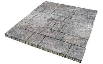 Плитка тротуарная SteinRus Инсбрук Тироль Б.4.Псм.6 Native, ColorMix Умбра, толщина 60 мм