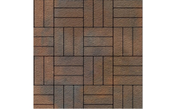 Плитка тротуарная SteinRus Паркет Б.2.П.6, Old-age, ColorMix Штайнрус, 210*70*60 мм