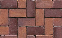 Клинкерная брусчатка Muhr №04SG Rotbraun-bunt spezial gerumpelt, 200*100*52 мм