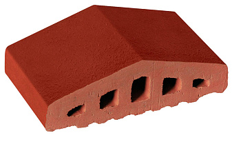 Клинкерный заборный элемент King Klinker 06 Note of cinnamon, 180/120*100*58 мм