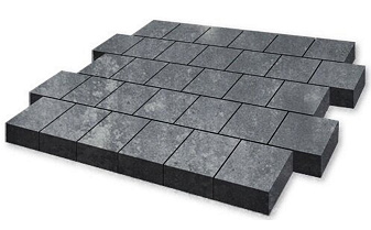 Плитка тротуарная SteinRus Valencia Б.3.К.8 гладкая, ColorMix Актау, 300*300*80 мм