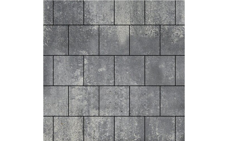 Плитка тротуарная SteinRus, Valencia Б.3.К.8, гладкая, ColorMix Актау, 300*300*80 мм